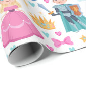 Cadeau Caractères Fairtale Enveloppement Papier (Coin rond)