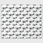 Cadeau Caricature de musique de trompette Papier (Plat)