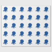 Cadeau Caricature octopus mignonne vieux papier (Plat)