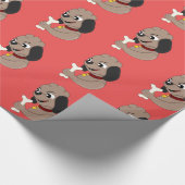 Cadeau Caricature pour chien chiot mignonne papier d'emba (Coin)