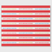 Cadeau Carnaval de cirque papier d'enveloppement fête d'a (Plat)