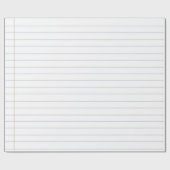 Cadeau Carnet papier blanc Looseleaf lié (Plat)