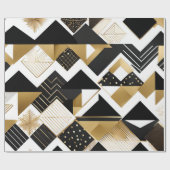 Cadeau Carreau de noël abstrait papier d'emballage (Plat)