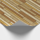 Cadeau carreaux rustiques papier d'emballage (Coin)