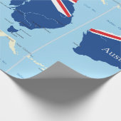 Cadeau Carte de papier d'emballage de l'Australie (Coin)