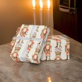 Cadeau Casse-noisette Script Joyeux papier d'enveloppemen