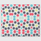 Cadeau Cercles colorés Papier d'enveloppement géométrique (Plat)