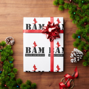 Cadeau Cerveaux de bam et papier d'emballage de