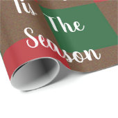 Cadeau C'Est Le Papier D'Emballage De Saison (Coin rond)