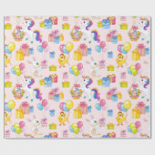 Cadeau C'est un papier d'enveloppement de fête d'annivers (Plat)