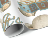 Cadeau C'est un papier d'enveloppement pour garçon (Coin rond)