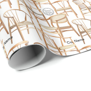 Cadeau Chaise Papier d'enveloppement délicieux
