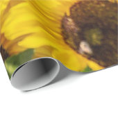 Cadeau Champ de tournesol Papier d'enveloppement design (Coin rond)