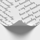 Cadeau "Chaque début a un début" Papier à envelopper (Coin)