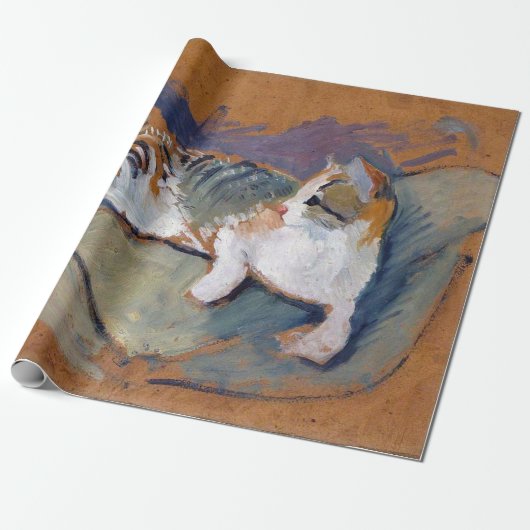 Cadeau Chat, Août Papier d'emballage Macke (Déroulé)