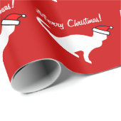 Cadeau Chaton blanc du papier d'emballage | de chat de (Coin rond)