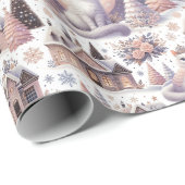 Cadeau Chatons avec papier d'enveloppement de tiaras étin (Coin rond)