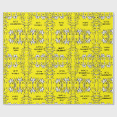 Cadeau Chats d'anniversaire 2 Papier d'enveloppement (Plat)