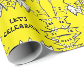 Cadeau Chats d'anniversaire 2 Papier d'enveloppement (Coin rond)