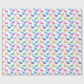 Cadeau Chaussure amusante Diva motif papier d'emballage (Plat)