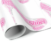 Cadeau Chaussures roses Chaussures talons Bottes Papier à (Coin rond)