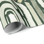 Cadeau Chemins verts Abstraits à l'aquarelle Papier (Coin rond)