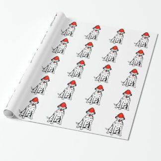CADEAU CHENETS DE DALMATE DE PAPIER D'EMBALLAGE