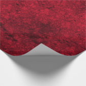 Cadeau Cherry Rouge détendu Goth Damask Papier d'envelopp (Coin)