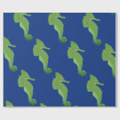 Cadeau Cheval de mer, Chevaux de mer verts Papier d'envel (Plat)