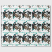 Cadeau Cheval majestueux d'anniversaire par le papier (Plat)