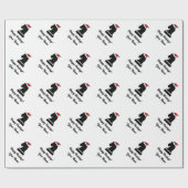 Cadeau Cheval motif papier d'emballage de Noël (Plat)