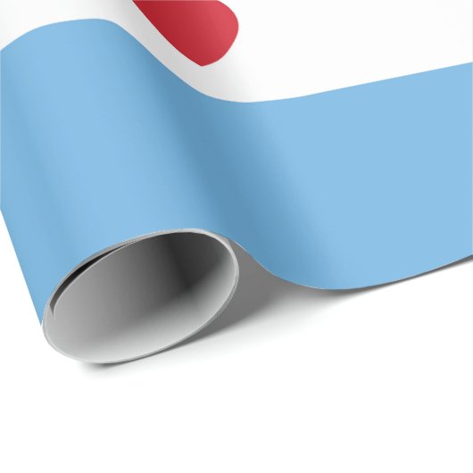 Cadeau Chicago Love | Papier d'emballage (Coin rond)