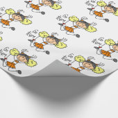 Cadeau Chiffre orange papier d'emballage de bâton de (Coin)