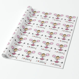 Cadeau Chiffre rose papier d'emballage de bâton de
