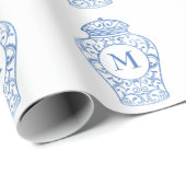 Cadeau Chinoiserie Papier d'enveloppement de pot de ginge (Coin rond)