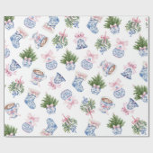 Cadeau Chinoiserie Preppy Bow Papier d'enveloppement de N (Plat)