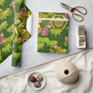 Cadeau Chiyogami Yuzen Washi Style motif papier enveloppe