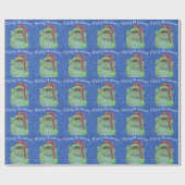 Cadeau Chouette adorable avec papier d'enveloppement de c (Plat)