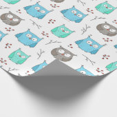 Cadeau Chouettes & Branches Papier Motif (Coin)