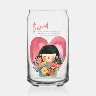 Cadeau chrétien en verre avec verset biblique enco