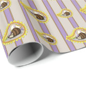 Cadeau Chrissy le papier d'enveloppement de hérisson (Coin rond)