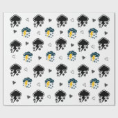 Cadeau "Ciels électriques : Papier d'enveloppement de ton (Plat)