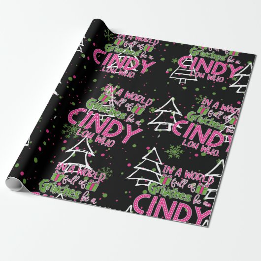 Cadeau Cindy Lou Qui Enveloppe Du Papier (Déroulé)