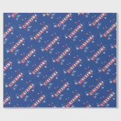 Cadeau Cinerama (Bleu) - Papier à envelopper (Plat)