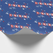 Cadeau Cinerama (Bleu) - Papier à envelopper (Coin)