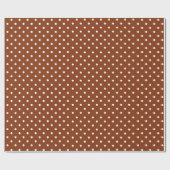 Cadeau Cinnamon Brown| Papier à enveloppement à points Po (Plat)