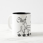 cadeau cinq étoiles de tasse de café de chef grand (Devant gauche)