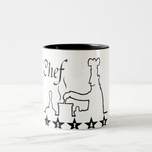 cadeau cinq étoiles de tasse de café de chef grand