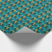 Cadeau Circalia : Vert Turquoise + Papier motif Jaune (Coin)