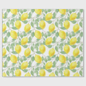 Cadeau Citrons et papier Feuille à envelopper (Plat)